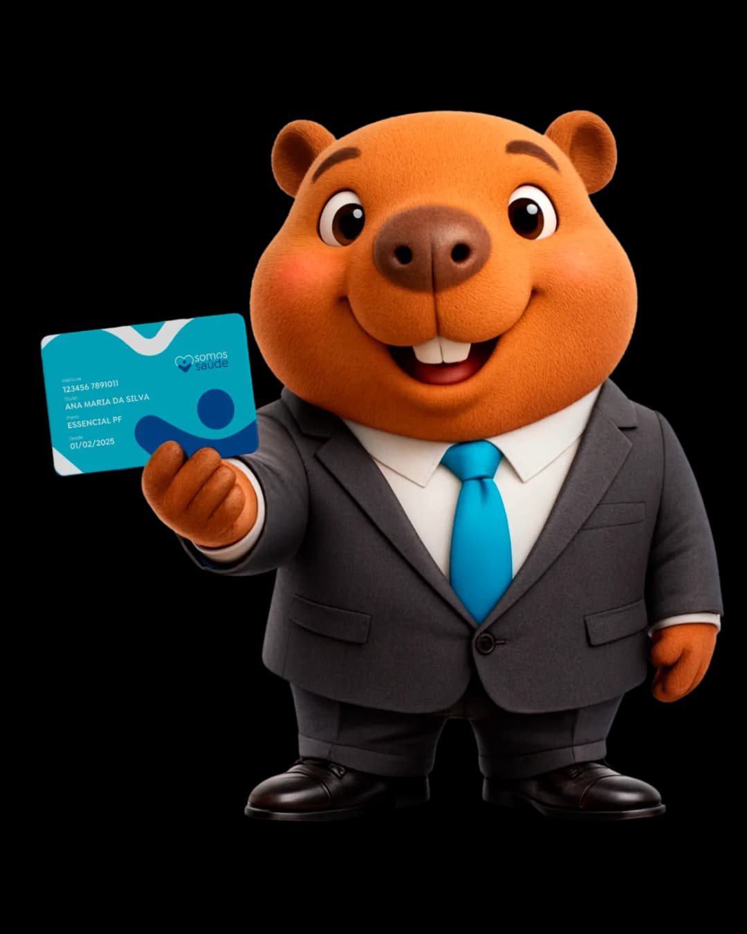 Capivara empresária Somos Saúde